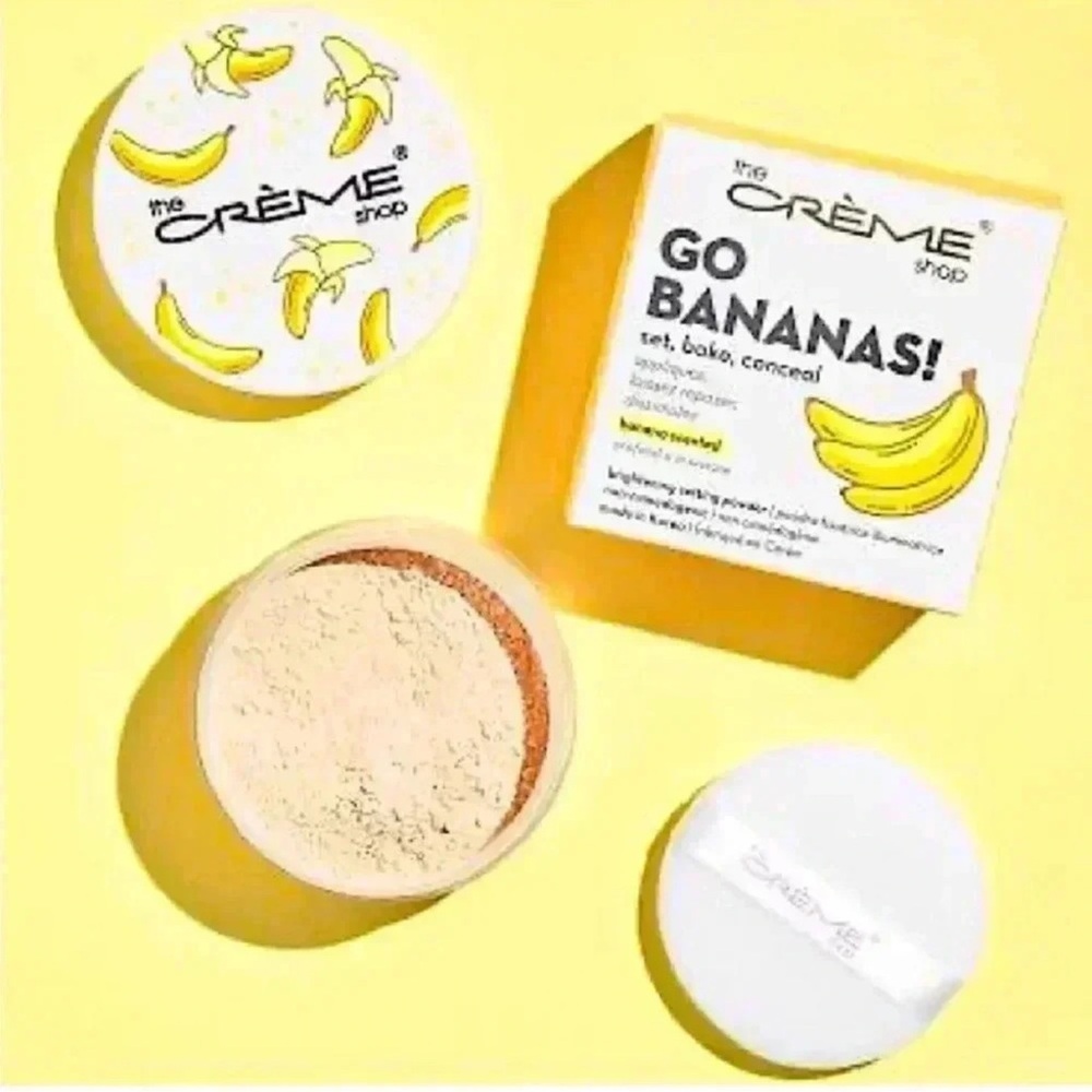NIB The Crème Shop Banana Scented Setting‎ Powder 0.52 oz